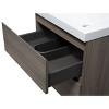 Osparple Modern Bathroom Vanity with Sink Floating Bathroom Vanity with 2 Soft Closing Multi-functional Drawers for Small Bathroom - 4 of 4