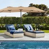 JIONJOY 15FT Double-Sided Patio Umbrella with Base - Crank, 12 Ribs, for Garden/Deck/Beach - 4 of 4