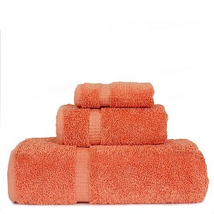 BC BARE COTTON Luxury Hotel & Spa Quality Collection, Quick Dry 100% Turkish Cotton, 750+ GSM, Bath Towel, Hand Towel, Washcloths - 3 Piece - 1 of 1