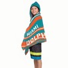 22"x51" NFL Miami Dolphins Liner Youth Hooded Towel - 2 of 3