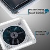 Hike Crew 14” RV Roof Vent Fan, 12V 6-Speed RV Fan with LED Light, and Remote - Smoked Lid - 4 of 4