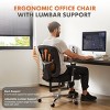 Big And Tall Office Chair  Support 500 Lbs,Adjustable  Lumbar And Back Support,Task Chair With Wheels And Arms-Cuddlewood - 4 of 4