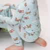 Bellabu Bear Kids Vintage Airplanes Bamboo Kids Pajamas - 4 of 4