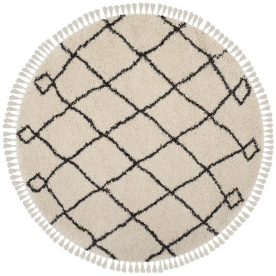 Moroccan Fringe Shag MFG241 Power Loomed Area Rug  - Safavieh