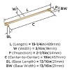 Amerock Faircrest Appliance Pull for Large Panels and Oversized Cabinets - 4 of 4