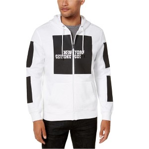 I.N.C International Concepts Mens Graphic Hoodie Sweatshirt, White, Large - 1 of 1