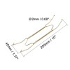 Unique Bargains W Type Zinc Plated Invisible Wall Decorative Hooks Plate Hanger - 2 of 3