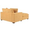 54''W Oversized Chaise, Lounge Chair, Sofa Chaise with Pillows - Merax - 3 of 4