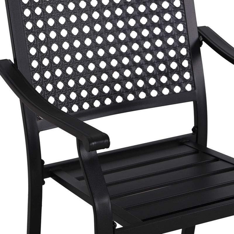 2pk Outdoor Metal Dining Chairs - Captiva Designs, 6 of 12