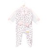 Hudson Baby Infant Girls Cotton Sleep and Play, Pink Bows - 2 of 4
