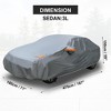 Unique Bargains 16FT 195" Car Cover Sedan XL Waterproof Outdoor All Weather Sun Resistant - 2 of 3