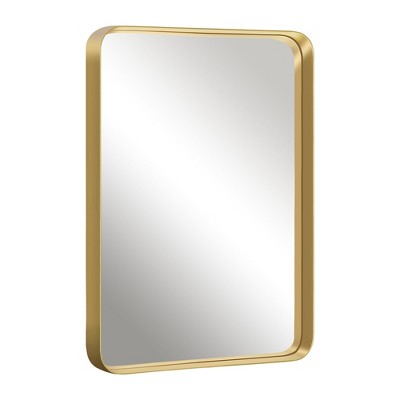 Dovelina Wall Mounted Mirror Rectangle Metal Framed Bathroom Vanity ...