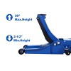 Syemin Lift Jacks Low Profile Hydraulic Trolley Service Floor Jack, 4 Ton Capacity, Lifting Range 2.5"-20", Blue, 7"*10.4"*5.9" - 4 of 4
