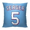 18"x18" MLB Texas Rangers 23 Corey Seager Player Printed Throw Decorative Pillow - 2 of 4
