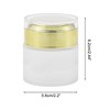 Unique Bargains Frosted Glass Dispensing Bottle for Bathroom 0.7oz 3 Pcs - 3 of 4