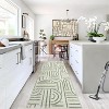 Washable Area Rug, Soft Rainbow Abstract Runner, Non-Slip Low-Pile Carpet with Rubber Backing, Stain Resistant Boho Geometric Rug for Living Room - 2 of 4