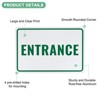 Unique Bargains Aluminum Reflective Rust Free Waterproof Entrance Sign 1 Pc - 2 of 4