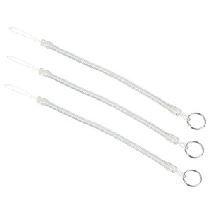 Unique Bargains Plastic Detachable Spiral Spring Coil Strap Keyring Lanyards - 1 of 4
