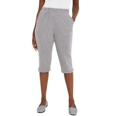Jessica London Women's Plus Size Soft Ease Capri