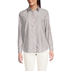 Lands' End Women's No Iron Supima Cotton Long Sleeve Shirt - 1 of 3