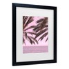 Trademark Fine Art - Pictufy Studio III Palm Pink 1 Matted Framed Art - 3 of 4