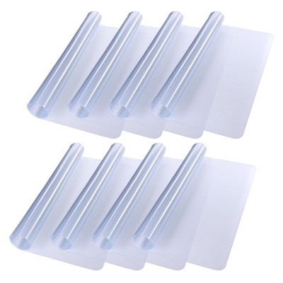 Yescom PVC Floor Mats Studded Back for Low Pile Rolling Chair Rectangle 60"x46" 8 Pack