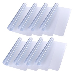 Yescom PVC Floor Mats Studded Back for Low Pile Rolling Chair Rectangle 60"x46" 8 Pack - 1 of 4