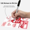 Big Dot of Happiness Happy Valentine’s Day - Assorted Valentine Hearts Party Gift Tag Labels - To and From Stickers - 12 Sheets - 120 Stickers - 3 of 4