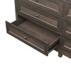 NicBex 9-Drawer Dresser,Wooden Chest of Drawers with X-Shaped Side Design,Storage Dresser for Bedroom,Living Room,Closet,Hallway - 4 of 4