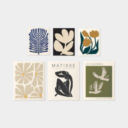 Set of 6 Modern Style Wall Art - Room Essentials™