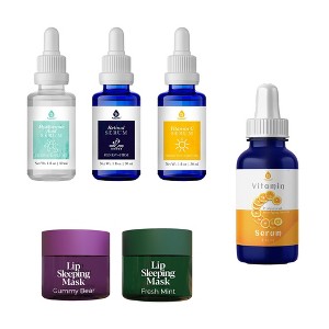 Pursonic Complete Radiance Bundle: Vitamin C Serum (3 oz), Anti-Aging Serum  Set & Lip Sleeping Masks  Gummy Bear & Fresh Mint : Target