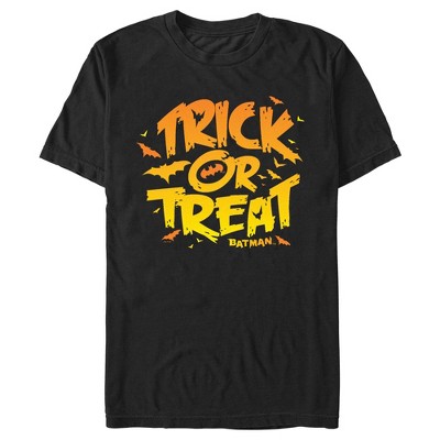 Men's Batman Trick Or Treat Bats T-shirt - Black - Medium : Target