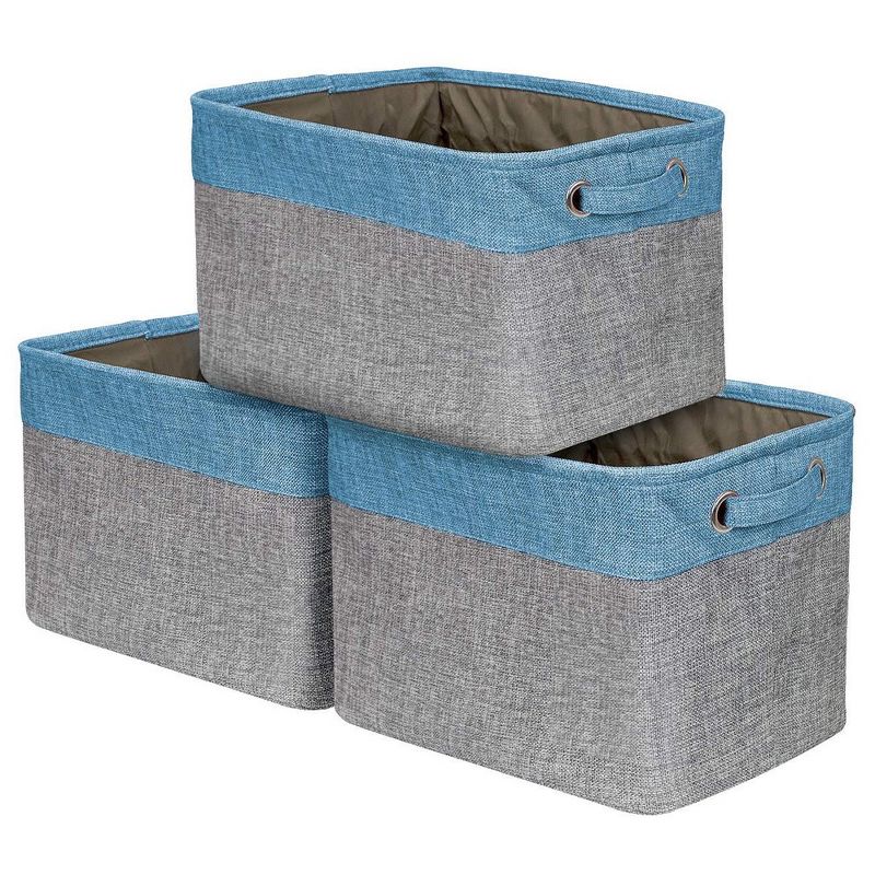 Sorbus Fabric Cubby Organizer - Large Sturdy Foldable Storage Bins with Handles - Lightweight and durable (3 Pack), 1 of 10