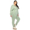 Women's Plus Size Two Piece Fleece Tracksuit Set - image 2 of 4