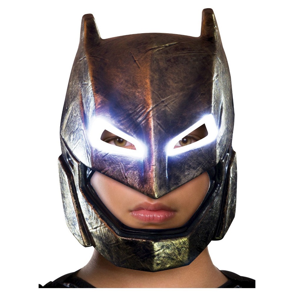 Batman Adult Armored Light Up Mask DC Comics Dawn of Justice, Men's