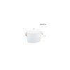 mDesign Large Metal 4.75 Gal. Beverage Tub Cooler, Bamboo Handles, 2 Pack, White - 3 of 4