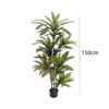 Artificial Dracaena Plant Indoor, Faux Yucca Tall Fake Floor Plant in Pot, Artificial Silk Tree House Floor Plants for Living Room Home Office Decor - 3 of 4