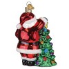 Old World Christmas Blown Glass Ornament for Christmas Tree, 2025 Santa with Tree - 2 of 4