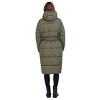 Women's Long Puffer Jacket Coat with Hood - S.E.B. By SEBBY - 4 of 4