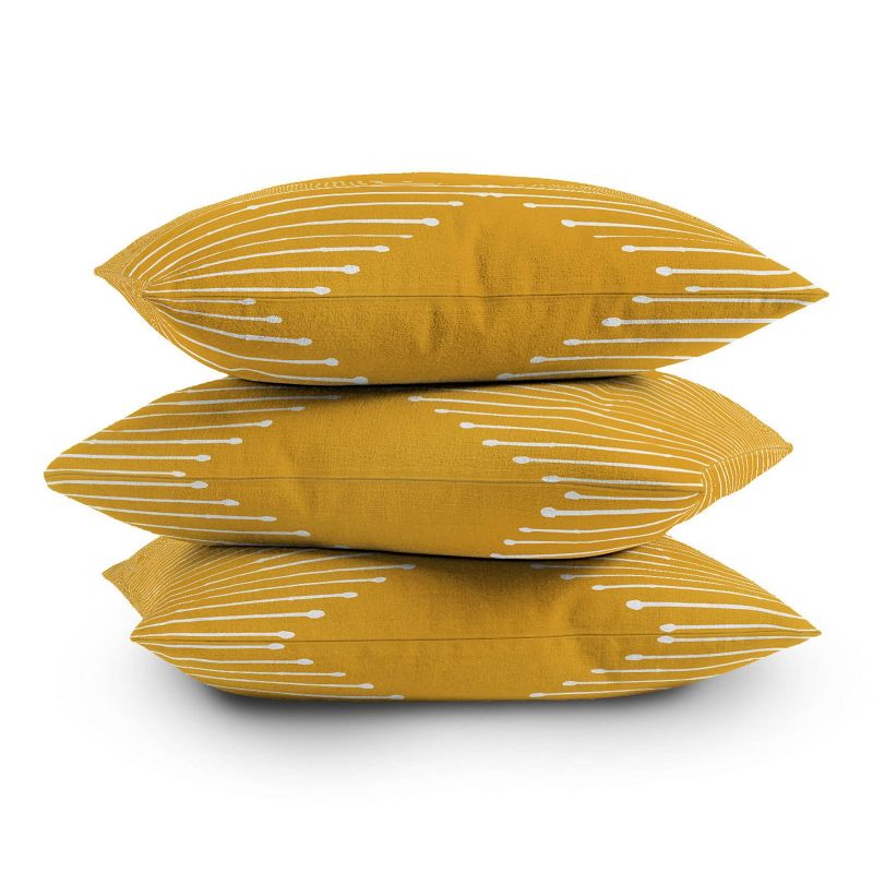 Summer Sun Home Art Geo Outdoor Throw Pillow Yellow - Deny Designs, 4 of 5