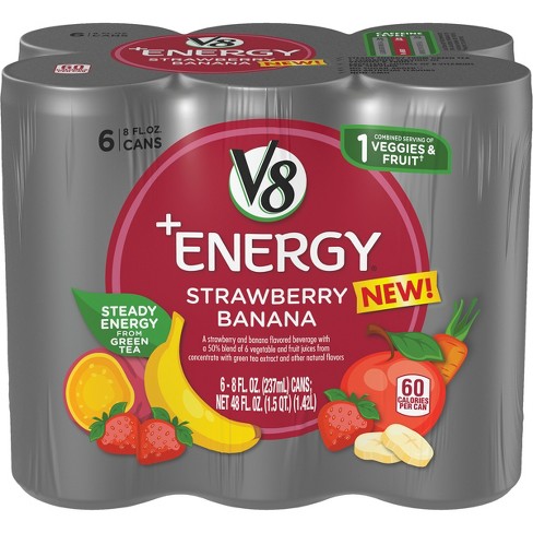 V8 Energy Review >> V8 Energy Strawberry Banana Juice 6pk 8 Fl Oz Cans Target V8 Energy Review >> V8 Energy Strawberry Banana Juice 6pk 8 Fl Oz Cans Target