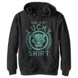 Boy's Marvel St. Patrick's Day Black Panther Lucky Shirt Pull Over Hoodie