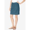 Woman Within Women's Plus Size Perfect Denim Skort - 4 of 4