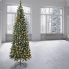 National Tree Company First Traditions Pre-Lit LED Snowy Oakley Hills Artificial Christmas Tree Warm White Lights - 3 of 4