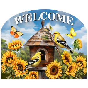 Briarwood Lane Summer Art Sign 8.25x10.25 Goldfinches and Sunflowers For Summer Art Sign - 1 of 4