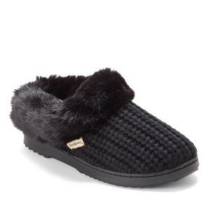 Dearfoams Women's Hannah Festive Knit Clog House Shoe Slipper - 1 of 4