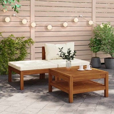 vidaXL 3 Piece Patio Lounge Set with