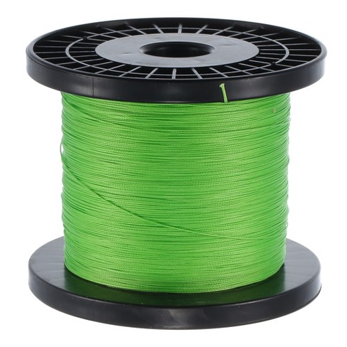Unique Bargains 8 Strands Abrasion Resistant Smooth Zero Stretch PE Braided  Fishing Line Green 1Pc 549yds,60.85LB
