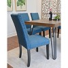 NicBex Dining Room Table Set for 6 Morden Dining Table Set with Wooden Tabletop, 1 Bench and 4 Upholstered Chairs for Dining Room - 3 of 4