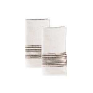 Slickblue Cotton Cloth Napkins, Handwoven Striped Dinner Napkin, Classic Style, 20x20 Inch, Multiple Colors, 2 or 4 Pack - 1 of 3